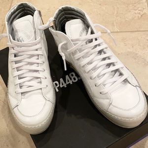Authentic P448 High Top Leather Sneakers